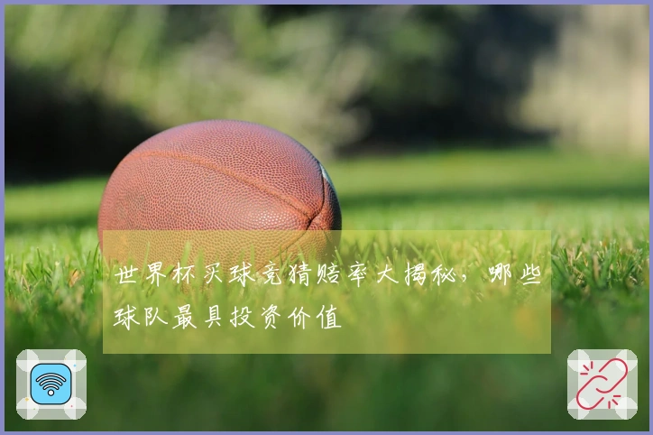 世界杯买球竞猜赔率大揭秘，哪些球队最具投资价值